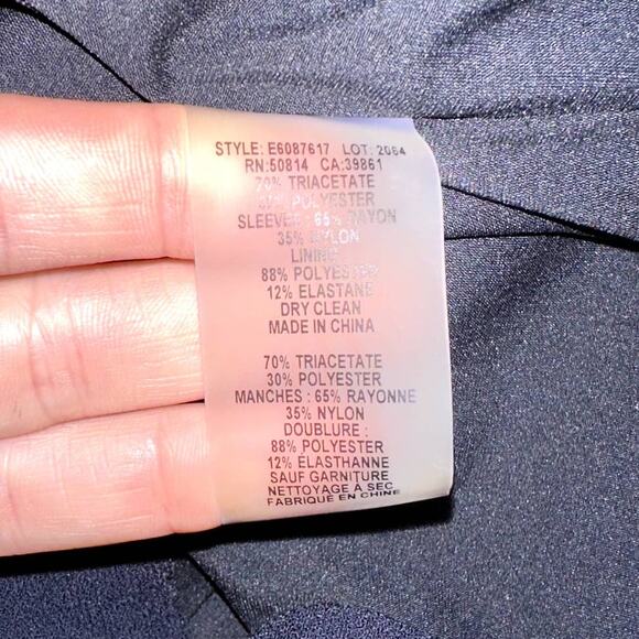 Elie Tahari Navy Blue Dress Size US 8 - Picture 12 of 13